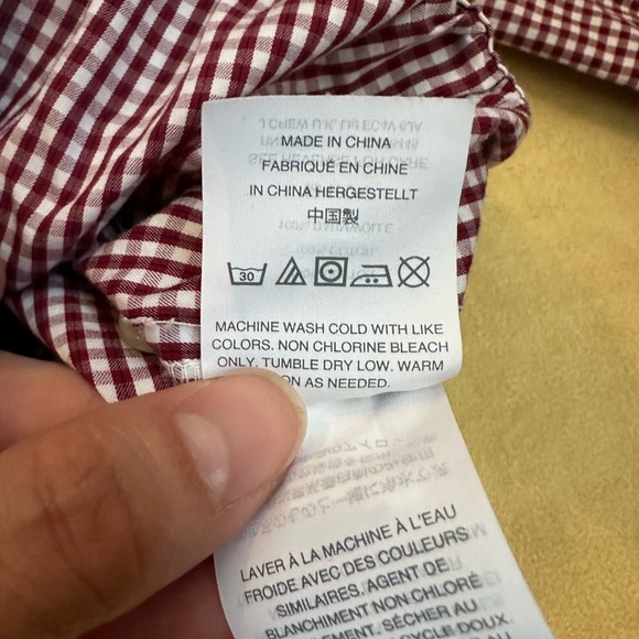 Madewell Gingham Wrap Top - Picture 2 of 7